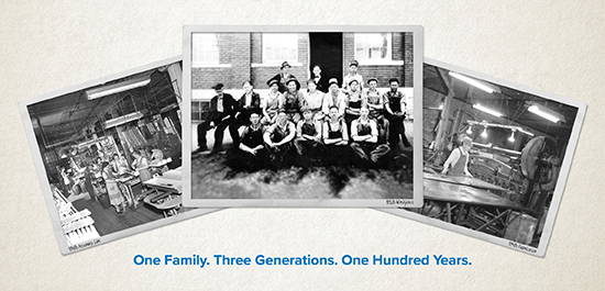 Early photos of our assembly line, workforce, and fabrication department.